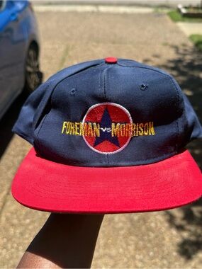 Vintage 1993 Foreman Vs Morrison Snapback Hat